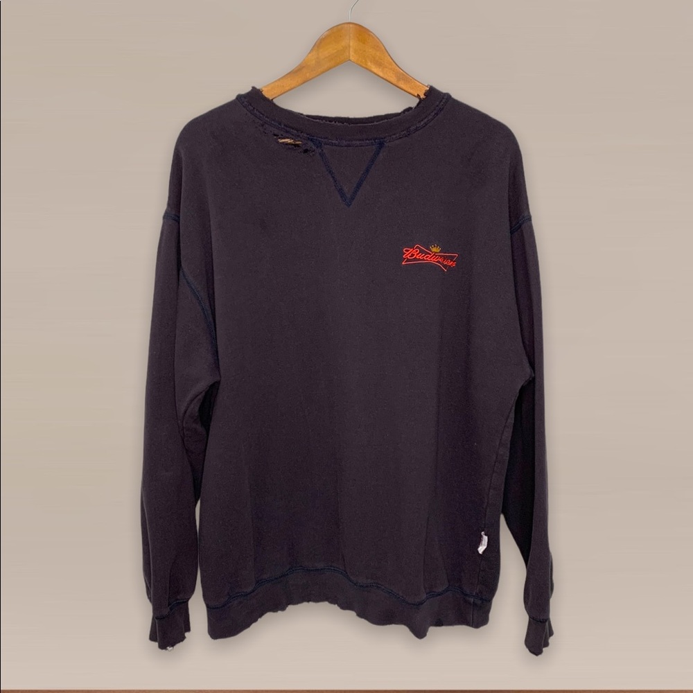 THRASHED Vintage Budweiser Crewneck
